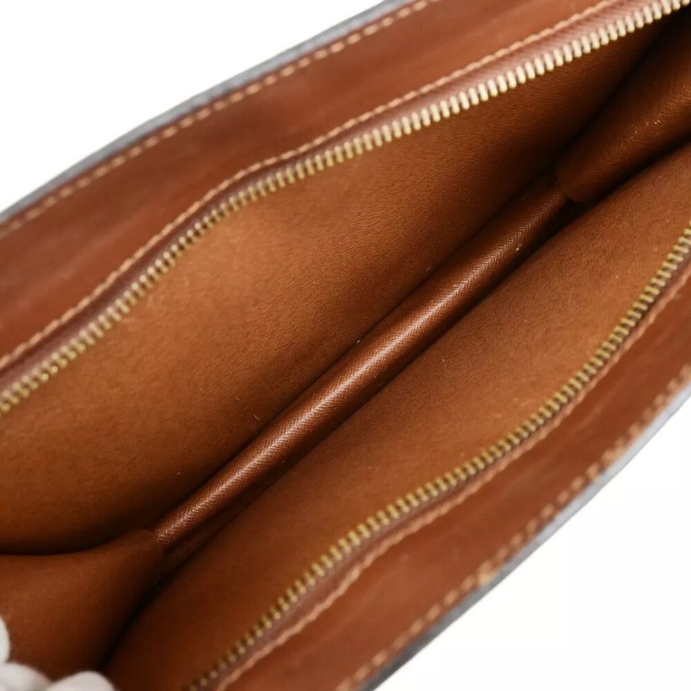 LOUIS VUITTON LV Pochette Homme Clutch Bag Monogram Leather Brown M51795 60ED261 - Picture 9 of 16